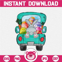 easter png, easter truck png, easter bunny sublimation, bunny clipart, vintage truck clipart , easter truck printable, e