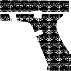 g22, g17, glock, stippling, laser, engravingdesign custom, ai, vector, svg engraving,digital file black white vector out