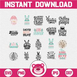 easter svg bundle, easter svg, spring svg, easter design for svg s, easter bundle, easter quotes, easter cut files, cric