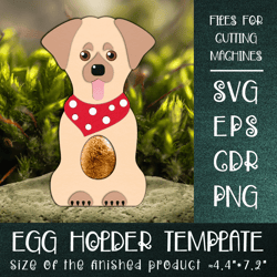 Labrador Retriever | Egg Holder Template SVG