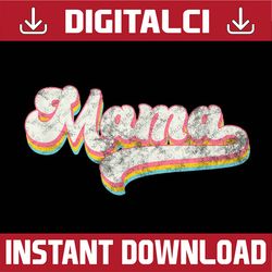 retro mama mother's day happy mother's day png sublimation design