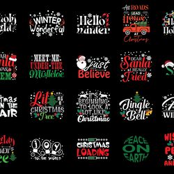 20 design christmas bundle svg, christmas svg, xmas svg, christmas quotes cut files