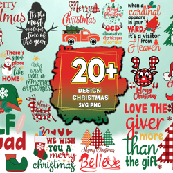 20 design christmas bundle sublimation, christmas svg, xmas svg, christmas cut files, digital download