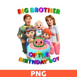 big brother of the birthday girl png, cocomelon birthday png, cocomelon family png - download file