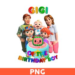 GiGi Of The Birthday Boy Png, Cocomelon Png, Cocomelon Birthday Png, Cocomelon Family Png, Cartoon Png - Download File