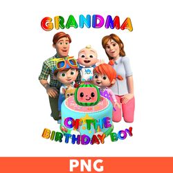 Gradma Of The Birthday Boy Png, Cocomelon Png, Cocomelon Birthday Png, Cocomelon Family Png, Cartoon Png - Download