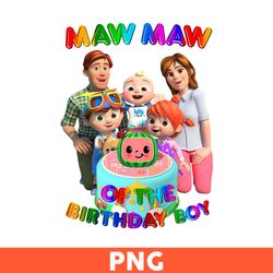 naw naw of the birthday boy png, cocomelon png, cocomelon birthday png, cocomelon family png, cartoon png - download