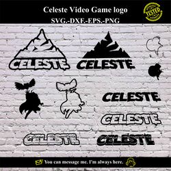 Celeste Video Game logo SVG Vector Digital product - instant download