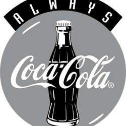 250 coca cola drink logo, soft drink svg, soda label svg