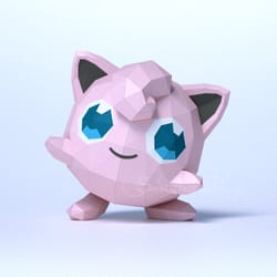 3d papercraft jigglypuff pdf dxf templates