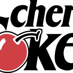 250 cherry coke drink logo, soft drink svg, soda label svg