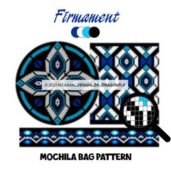 PATTERN: Tapestry crochet bag / wayuu mochila bag / Firmament 2