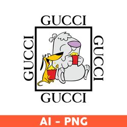 2 stupid dogs gucci png, stupid dogs gucci png, gucci logo png, tupid dogs png, brand logo png, cartoon png - download
