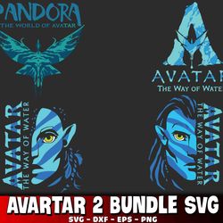 avartar 2 bundle svg , avartar svg , avatar the way of the water avatar 2 svg dxf eps png , for cricut, silhouette, digi