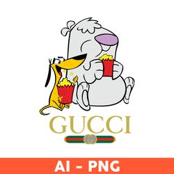 stupid dogs gucci png, 2 stupid dogs gucci png, gucci logo png, stupid dogs png, brand logo png, cartoon png - download