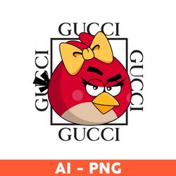 Gucci Angry Birds Png, Angry Birds Png, Angry Birds Red Png, Gucci Logo Png, Brand Logo Png, Cartoon Png - Download
