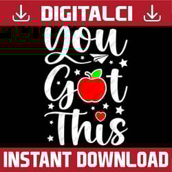 rock the test you got this funny teacher student testing day last day of school png sublimation design