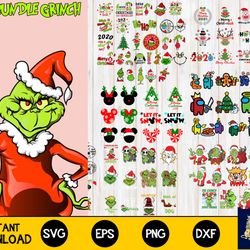 grinch bundle svg,big bundle grinch svg eps png, for cricut, silhouette, digital, file cut