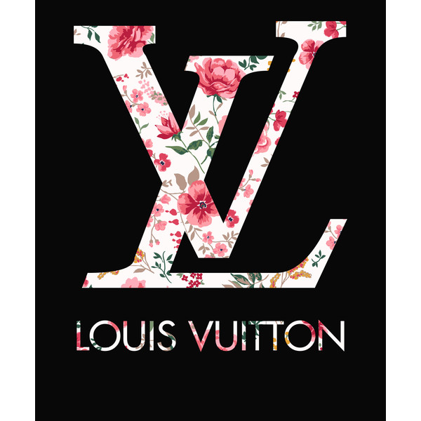 Louis Vuitton Flower Drip Logo, Louis Vuitton Logo Svg, Flower Logo Svg,  Brand Logo Svg, Instant Download