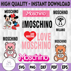 moschino bundle svg, moschino logo svg , moschino svg file cut digital download