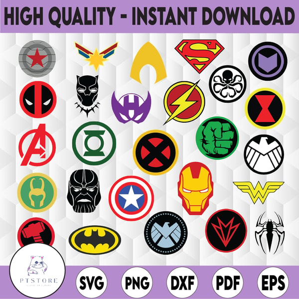 Avengers Superhero Symbols