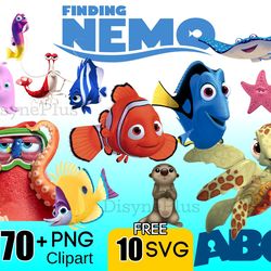 170 finding nemo bundle svg, nemo svg, mickey svg