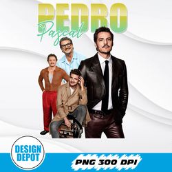 pedro pascal homage png, movie icon retro 90's actor png