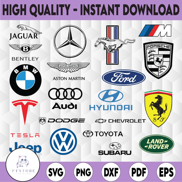 Cars Brands Logo Bundle, Cars Logo SVG , Brand Logo Cricut, | Inspire ...