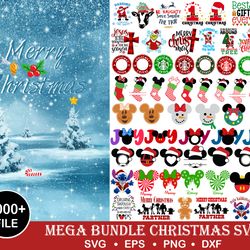 2000 file christmas mickey Bundle SVG, christmas mickey Cutting Image, christmas mickey, Silhouette, digital, file cut