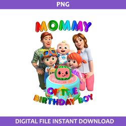 mommy of the birthday boy png, cocomelon birthday png, cocomelon family png digital file
