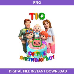Tio Of The Birthday Boy Png, Cocomelon Birthday Png, Cocomelon Family Png Digital File