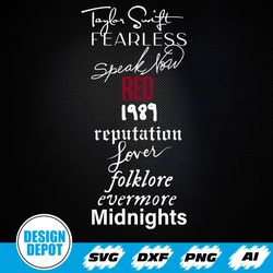 taylor albums png, swiftie daughter png, png for swift fans, taylor eras tour png, gift for swiftie mom, png for her