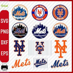 Layered New York Mets svg, New York Mets png, New York Mets logo, New York Mets clipart, New York Mets cricut, Mets png