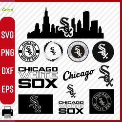 Chicago White Sox logo, Chicago White Sox svg, Chicago White Sox clipart, Chicago White Sox cricut, White Sox png