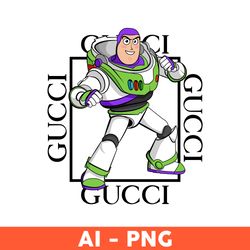Gucci Buzz Lightyear Png, Gucci Logo Png, Buzz Lightyear Png, Cartoon Gucci Png, Ai Digital File, Brand Logo Png