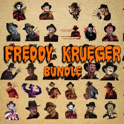 Freddy Krueger bundle svg dxf eps png, bundle halloween cricut, for Cricut, Silhouette, digital, file cut