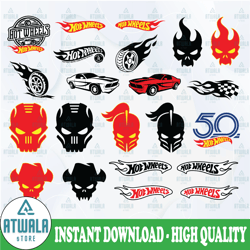 hot wheels svg bundle file cut digital download