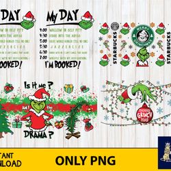 grinch glass tumbler 16oz png , grinch cutting image, christmas grinch svg , for cricut, silhouette, digital, file cut