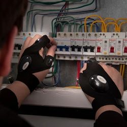 led gloves with waterproof lights