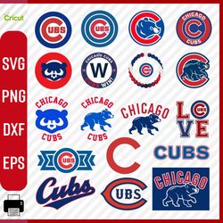 Layered Chicago Cubs svg, Chicago Cubs logo, Chicago Cubs clipart, Chicago Cubs cricut, Chicago Cubs cut