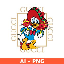 donald duck gucci png, disney gucci png, gucci logo png, donald duck png, ai digital file, brand logo png - download