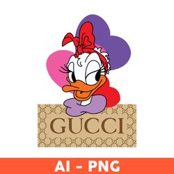 Daisy Duck Gucci Png, Disney Gucci Png, Gucci Logo Png, Daisy Duck Png, Ai Digital File, Brand Logo Png - Download