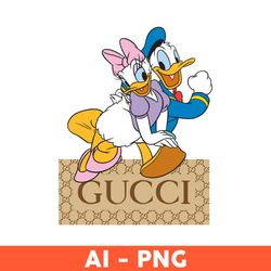 Daisy And Donald Duck Gucci Png, Disney Gucci Png, Gucci Logo Png, Donald Duck Png, Daisy Duck Png, Brand Logo Png