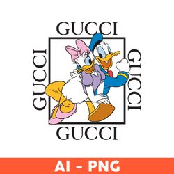 Daisy And Donald Duck Gucci Png, Donald Duck Png, Daisy Duck Png, Disney Gucci Png, Gucci Logo Png, Brand Logo Png