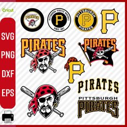Layered Pittsburgh Pirates logo, Pittsburgh Pirates svg, Pittsburgh Pirates clipart, Pittsburgh Pirates cricut
