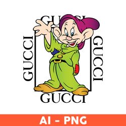 Gucci Dopey Png, Gucci Logo Png, Dopey Svg, Snow White and Seven Dwarfs Svg, Disney Gucci Png, Gucci Logo Png