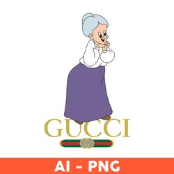 Granny Gucci Png, Granny Png, Cartoon Gucci Png, Ai Digital File, Disney Gucci Png, Gucci Logo Png - Download File