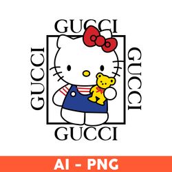 Gucci Hello Kitty Png, Gucci Logo Png, Gucci Brand Png, Hello Kitty Png, Ai Digital File, Brand Logo Png - Download File