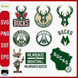 Digital Download, Milwaukee Bucks svg, Milwaukee Bucks logo, Milwaukee Bucks clipart, Milwaukee Bucks cricut
