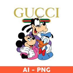 Mickey, Donald and Goofy Gucci Png, Mickey Gucci Png, Donald Gucci Png, Goofy Gucci Png, Gucci Logo Png, Gucci Brand Png